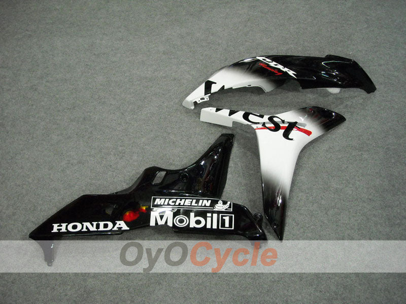 Kit de carenado por inyección para CBR600RR 07-08 - Blanco, Negro - West #OYO87900440