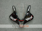 Kit de carenado por inyección para CBR600RR 07-08 - Blanco, Negro - West #OYO87900440