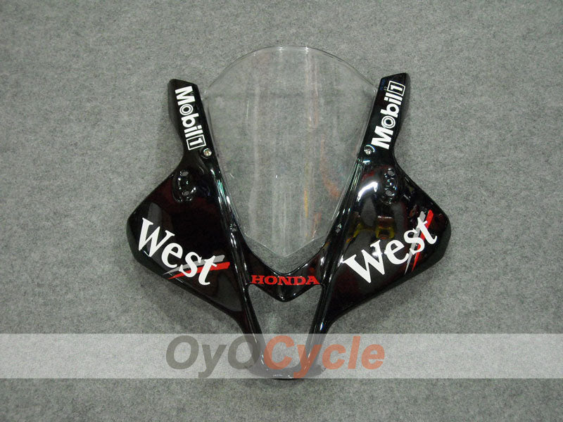 Kit de carenado por inyección para CBR600RR 07-08 - Blanco, Negro - West #OYO87900440