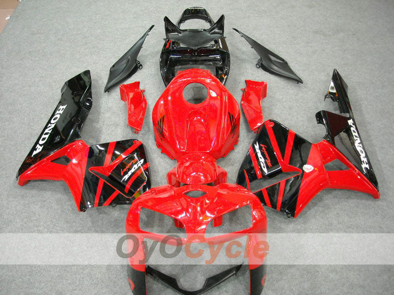 Carenado de inyección para CBR600RR 05-06 - Rojo, Negro - Estilo de fábrica #OYO87900283 Imagen principal del producto