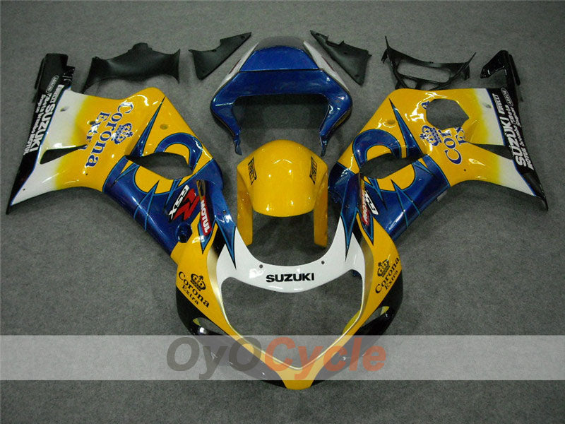 Kit de carenado por inyección para GSX R1000 00-02 - Amarillo, Azul - Corona #OYO87901709 Imagen principal del producto
