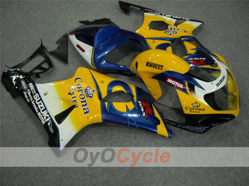 Kit de carenado por inyección para GSX R1000 00-02 - Amarillo, Azul - Corona #OYO87901709 Imagen secundaria del producto