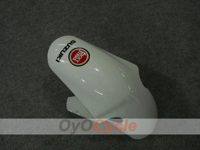 Kit de carenado por inyección para GSX R750 00-03 - Rojo, Blanco - Lucky Strike #OYO87901058