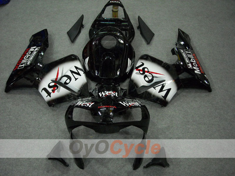 Kit de carenado por inyección para CBR600RR 03-04 - Blanco, Negro - West #OYO87902557 Imagen secundaria del producto