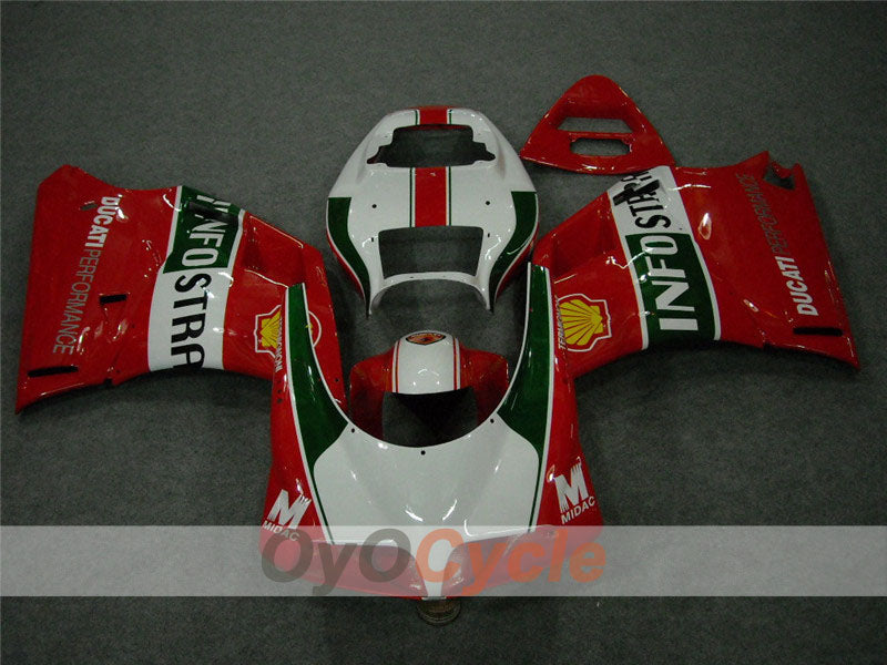 Carenado de inyección para Ducati 998 02-04 - Rojo, Blanco - INFO STRADA #OYO87902295 Imagen secundaria del producto
