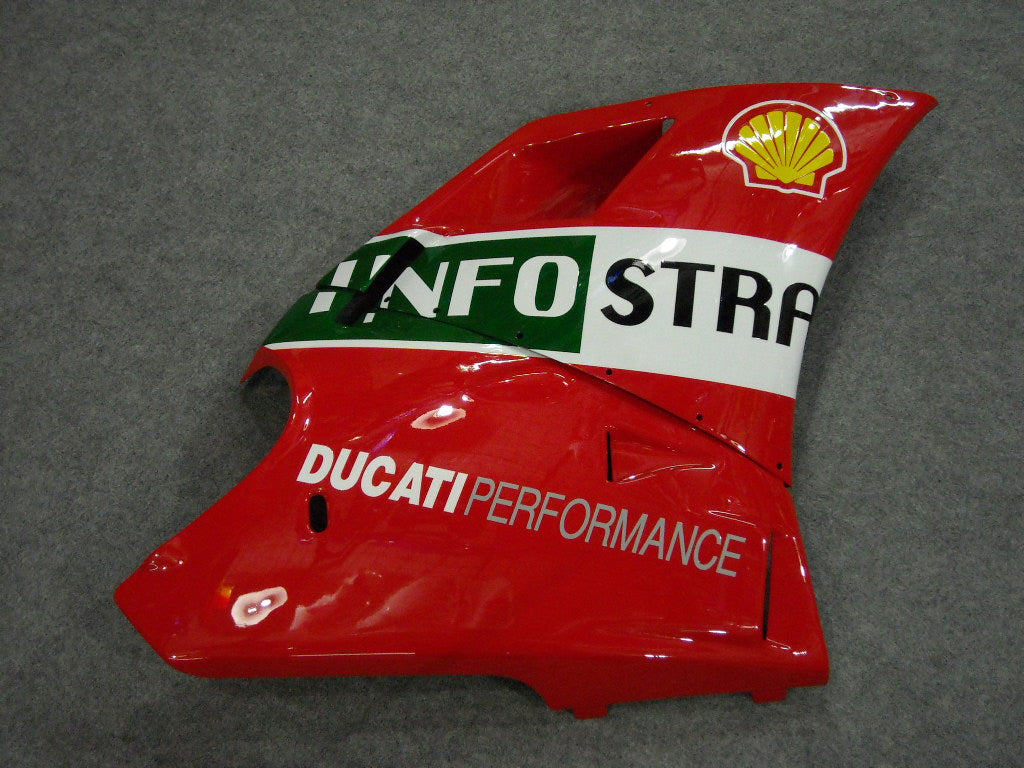 Kit de carenado por inyección para Ducati 996 del 99-02 - Rojo, Blanco - INFO STRADA #OYO87902219