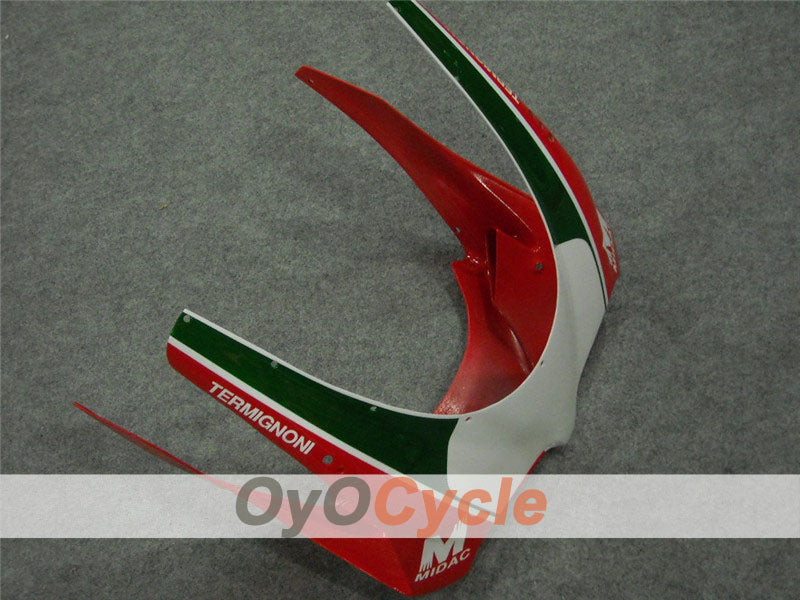 Carenado de inyección para Ducati 998 02-04 - Rojo, Blanco - INFO STRADA #OYO87902295