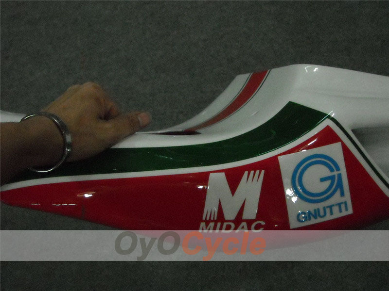 Carenado de inyección para Ducati 998 02-04 - Rojo, Blanco - INFO STRADA #OYO87902295