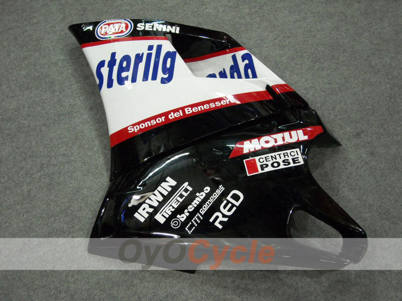 Kit de carenado de inyección para Ducati 748 94-02 - Blanco, Negro - Sterilgarda #OYO87902077