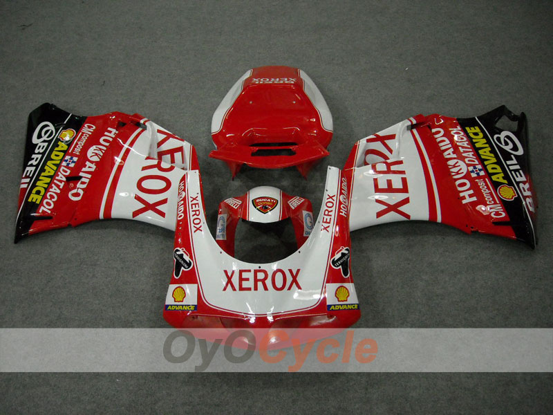 Kit de carenado de inyección para Ducati 996 del 99-02 - Rojo, Blanco - Xerox #OYO87902236 Imagen secundaria del producto