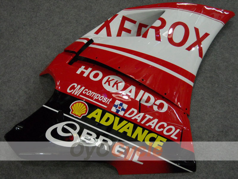 Kit de carenado por inyección para Ducati 998 02-04 - Rojo, Blanco - Xerox #OYO87902312