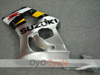 Carenado de inyección para GSXR600 04-05 - Amarillo, Plata - Estilo de fábrica #OYO87901209