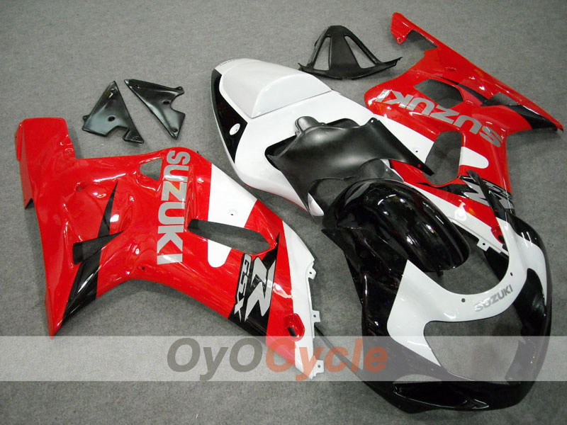 Kit de carenado por inyección para GSX R600 01-03 - Rojo, Negro - Estilo de fábrica #OYO87901075 Imagen principal del producto