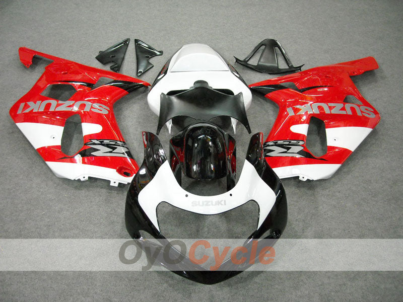 Carenado inyectado para GSX R750 00-03 - Rojo, Negro - Estilo de fábrica #OYO87901074 Imagen secundaria del producto