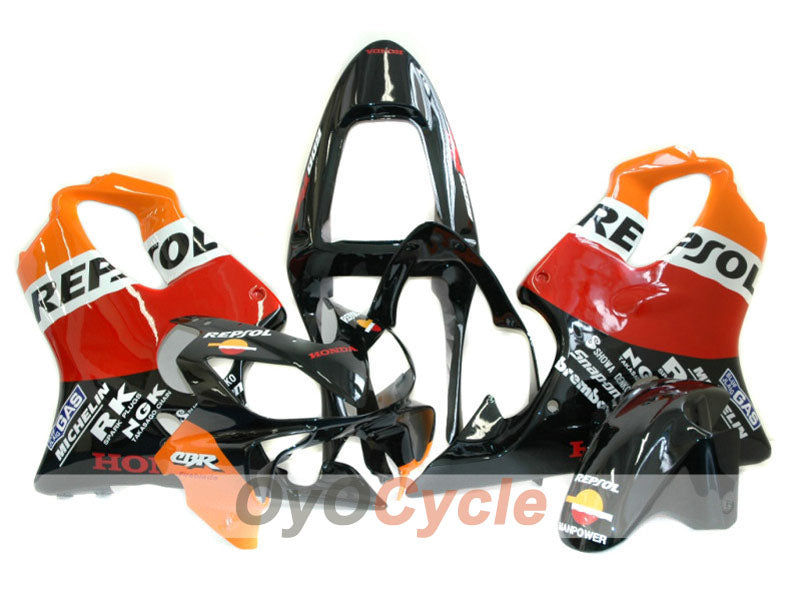 Kit de carenado de inyección para CBR600F4i 01-03 - Naranja, Negro - MICHELIN, Repsol #OYO87900188 Imagen principal del producto