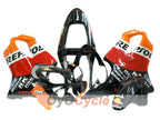 Kit de carenado de inyección para CBR600F4i 01-03 - Naranja, Negro - MICHELIN, Repsol #OYO87900188