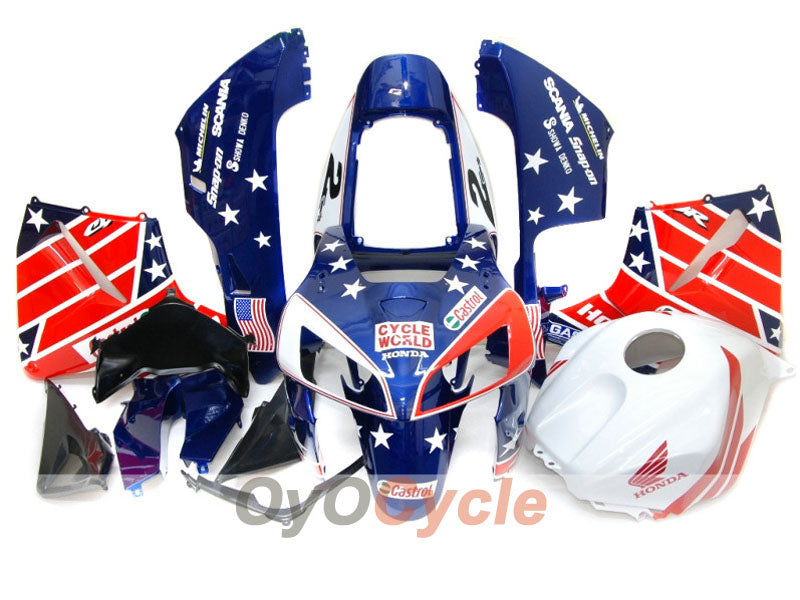 Carenado de inyección para CBR600RR 05-06 - Rojo, Azul - Castrol #OYO87900208 Imagen principal del producto