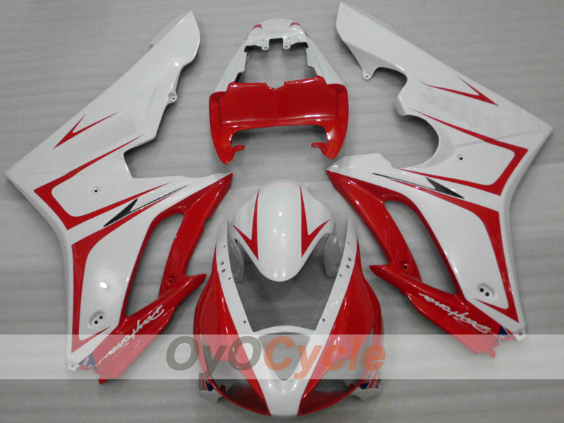 Kit de carenado por inyección para Triumph Daytona 675 06-08 - Rojo, Blanco - Estilo de fábrica #OYO87903150 Imagen principal del producto