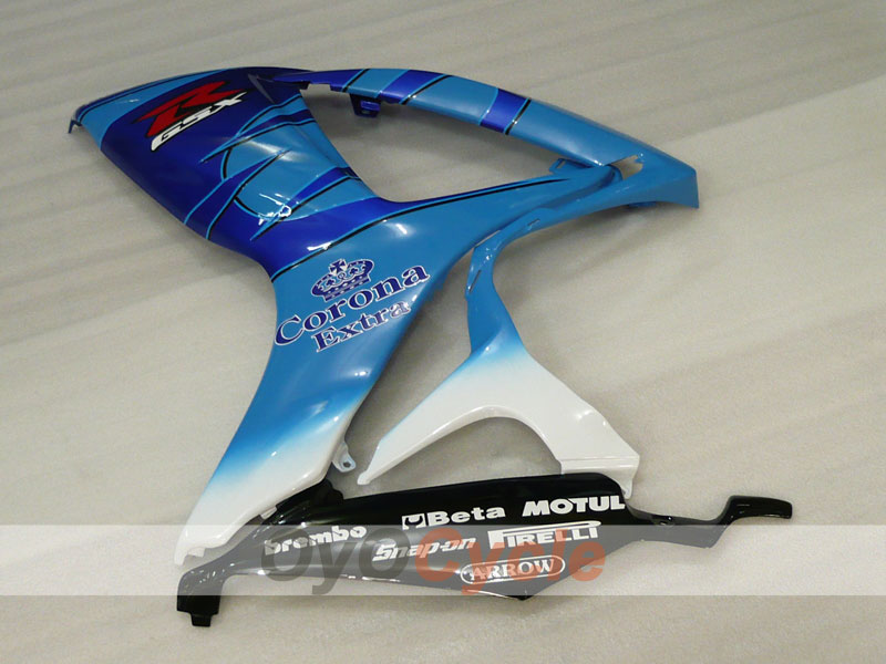 Kit de carenado por inyección para GSX R750 06-07 - Azul, Blanco - Corona #OYO87901153