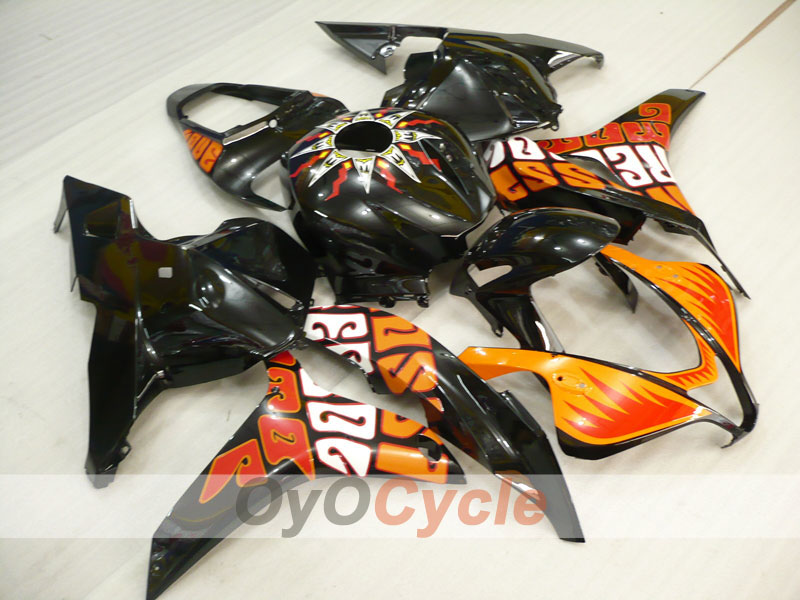 Kit de carenado por inyección para CBR600RR 09-12 - Naranja, Negro - Rossi #OYO87900461 Imagen secundaria del producto
