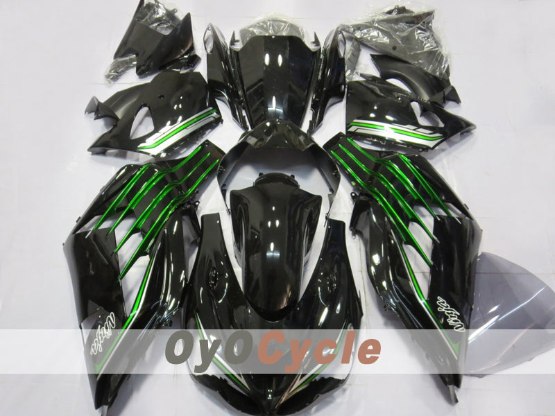 Carenado de inyección para NINJA ZX-14R 12-25 - Verde, Negro - Otros #OYO87914621 Imagen principal del producto