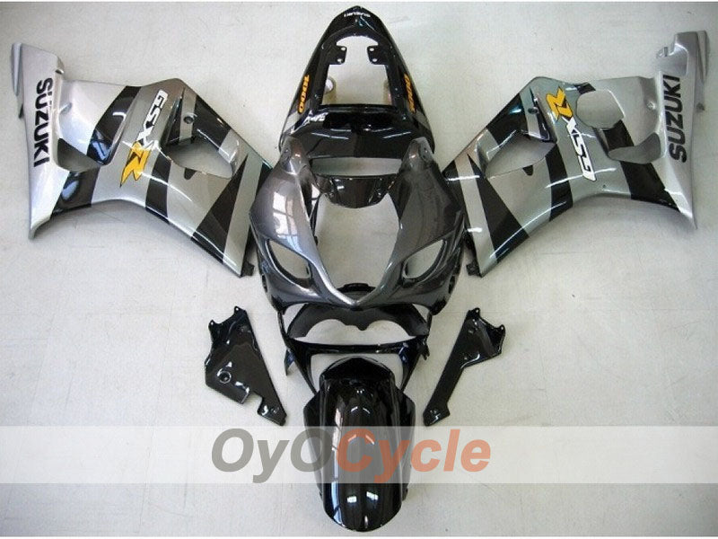 Carenado de inyección para GSX R1000 03-04 - Negro, Plata - Estilo de fábrica #OYO87901891 Imagen principal del producto