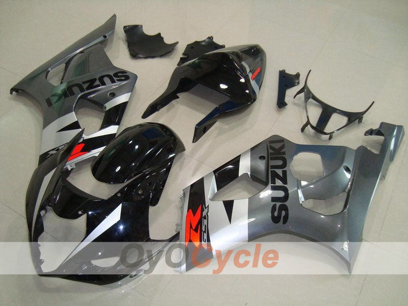 Kit de carenado por inyección para GSX R1000 03-04 - Negro, Plata - Estilo original #OYO87901902 Imagen principal del producto