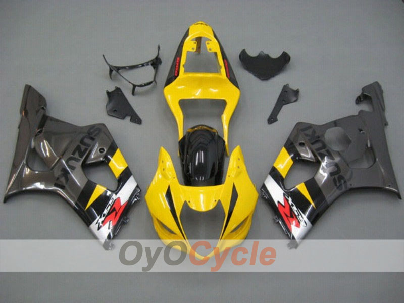 Kit de carenado por inyección para GSX R1000 03-04 - Amarillo, Negro - Estilo de fábrica #OYO87901903 Imagen principal del producto