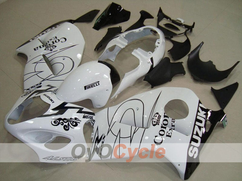 Kit de carenado de inyección para GSXR1300 Hayabusa 99-07 - Blanco, Negro - Corona, MOTUL #OYO87902649 Imagen principal del producto