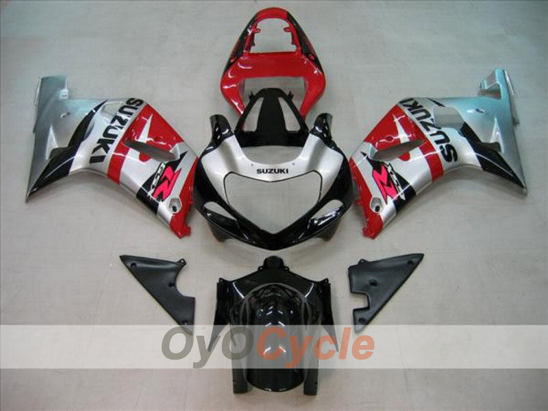 Kit de carenado por inyección para GSX R600 01-03 - Negro, Plata - Estilo de fábrica #OYO87901086 Imagen principal del producto