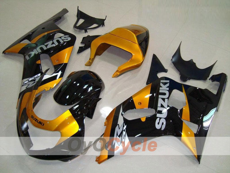 Kit de carenado por inyección para GSX R600 01-03 - Amarillo, Negro - Estilo de fábrica #OYO87901088 Imagen principal del producto