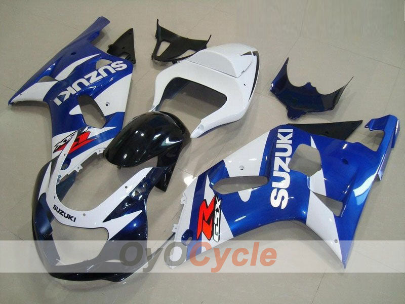 Kit de carenado por inyección para 01-03 GSX R600 - Azul, blanco - Estilo de fábrica #OYO87901089 Imagen principal del producto