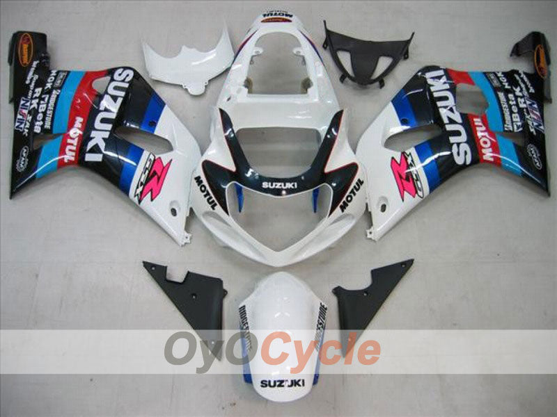 Kit de carenado por inyección para GSX R600 01-03 - Blanco, Negro - MOTUL #OYO87901059 Imagen principal del producto