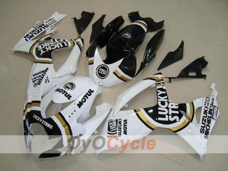 Kit de carenado por inyección para GSX R750 06-07 - Blanco, Negro - Lucky Strike #OYO87901306 Imagen principal del producto