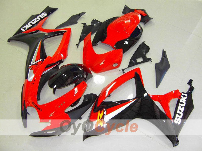 Carenado moldeado por inyección para GSX R600 06-07 - Rojo, Negro - Estilo de fábrica #OYO87901553 Imagen principal del producto