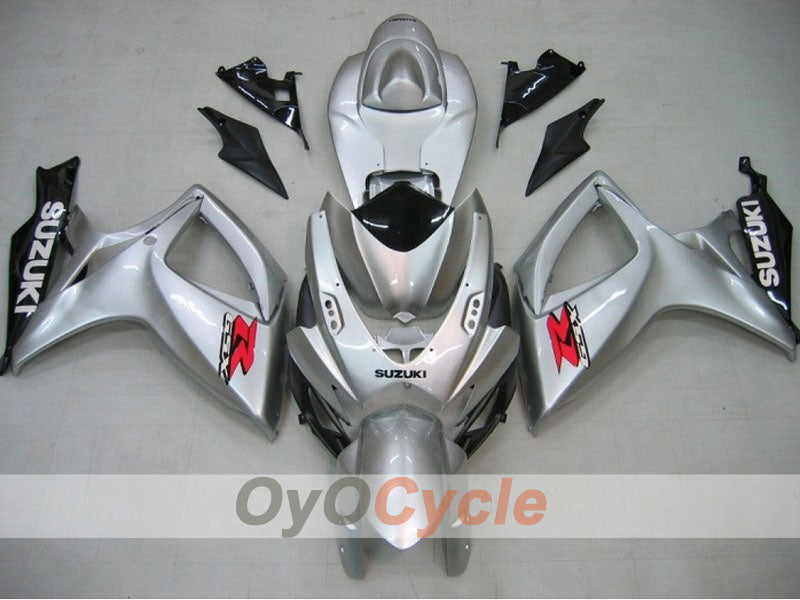 Kit de carenado por inyección para GSX R750 06-07 - Negro, Plateado - Estilo de fábrica #OYO87901323 Imagen principal del producto
