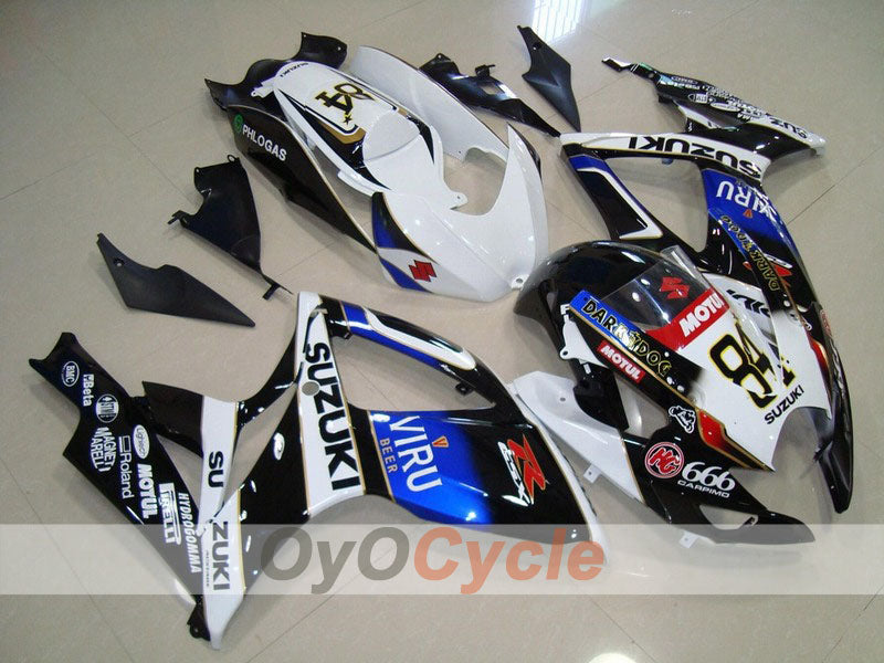 Kit de carenado por inyección para GSX R600 06-07 - Blanco, Negro - MOTUL, VIRU #OYO87901604 Imagen principal del producto