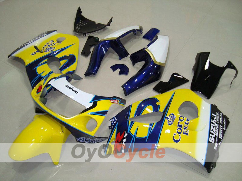 Kit de carenado para Suzuki GSXR750 96-99 - Amarillo, Azul - Corona, MOTUL #OYO87902998 Imagen principal del producto