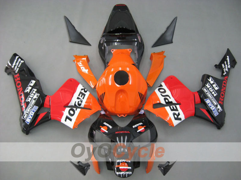 Kit de carenado por inyección para CBR600RR 03-04 - Naranja, Negro - Repsol #OYO87902580