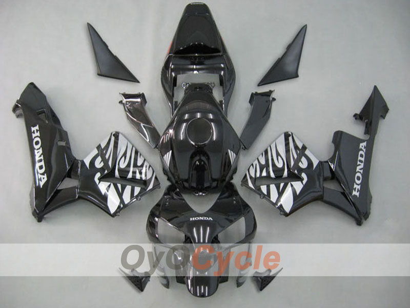 Kit de carenado inyectado para CBR600RR 03-04 - Negro, Plata - Llama #OYO87902511 Imagen principal del producto