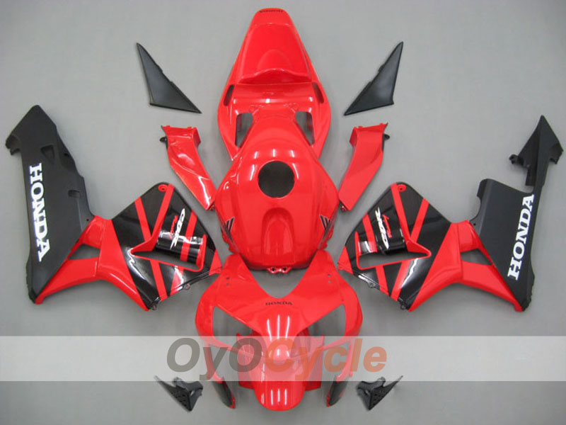 Kit de carenado por inyección para CBR600RR 03-04 - Rojo, Negro - Estilo de fábrica #OYO87902512