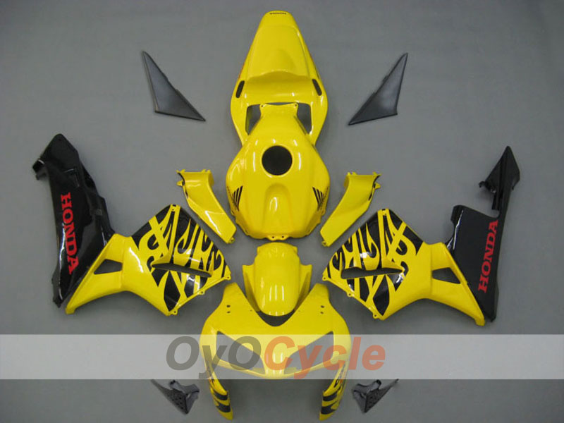 Kit de carenado por inyección para CBR600RR 03-04 - Amarillo, Negro - Llama #OYO87902513 Imagen principal del producto