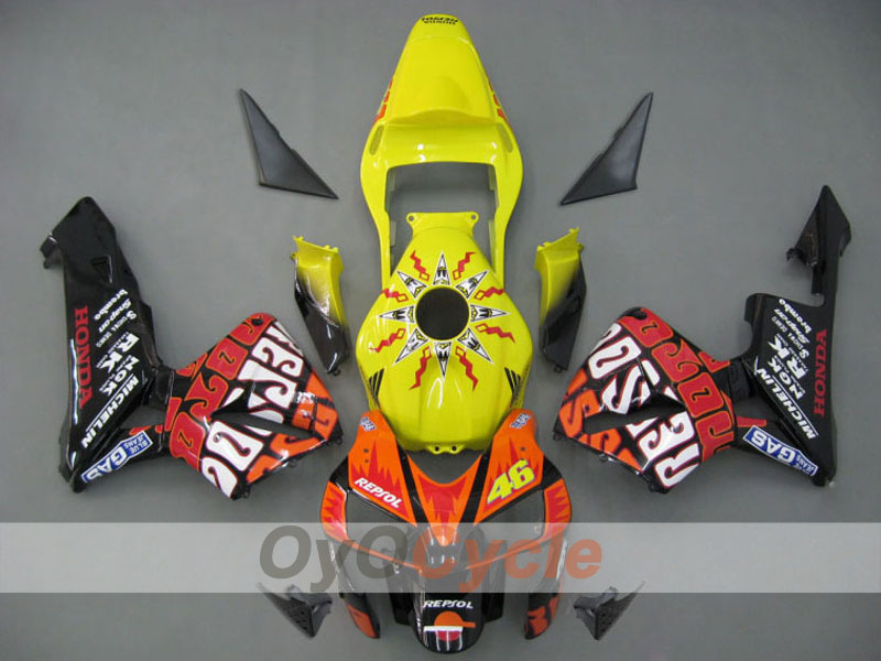 Kit de carenado por inyección para CBR600RR 03-04 - Amarillo, Negro - Rossi #OYO87902538 Imagen principal del producto