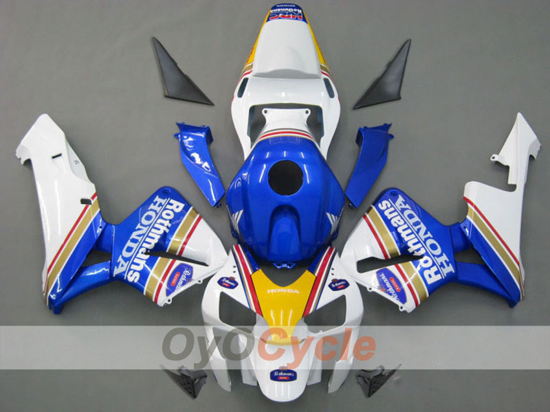 Kit de carenado por inyección para CBR600RR 03-04 - Azul, Blanco - Rothmans #OYO87902554 Imagen principal del producto