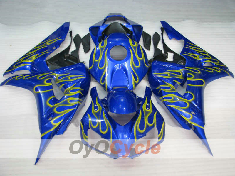 Kit de carenado por inyección para CBR1000RR 06-07 - Amarillo, Azul - Llama #OYO87900585
