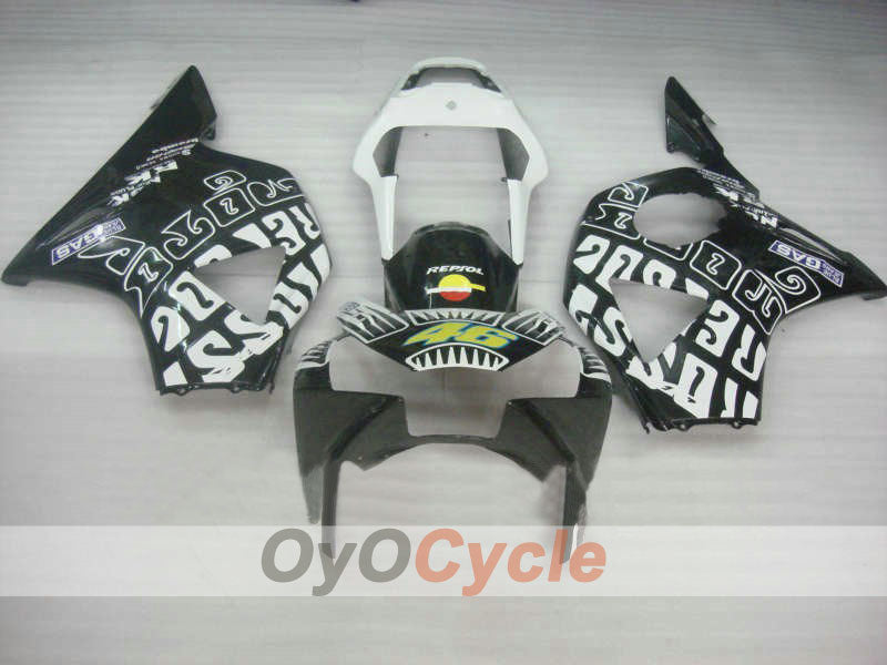 Kit de carenado por inyección para CBR900RR 954 02-03 - Blanco, Negro - Rossi #OYO87902755 Imagen principal del producto