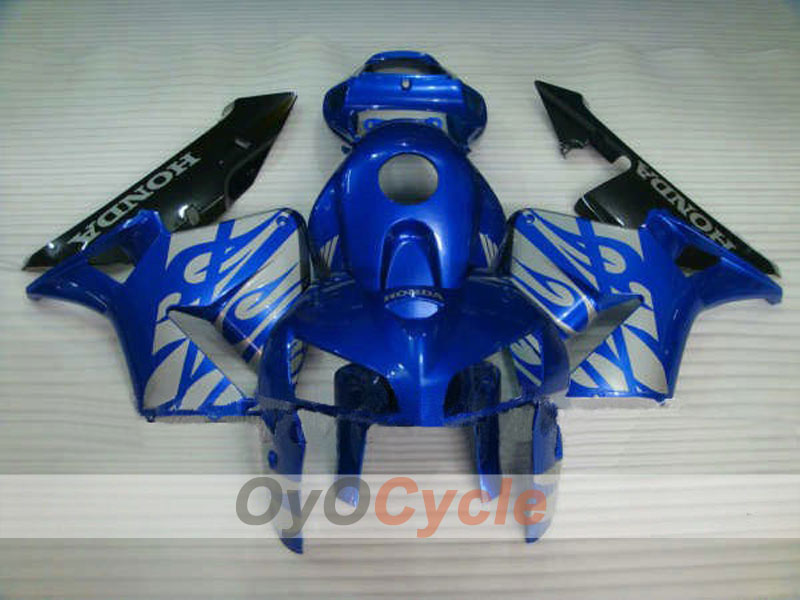 Kit de carenado por inyección para CBR600RR 05-06 - Azul, Negro - Llama #OYO87900242