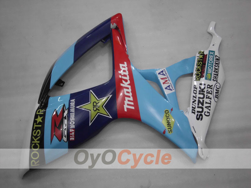 Carenado de inyección para GSX R750 06-07 - Azul, Negro - DUNLOP #OYO87901280