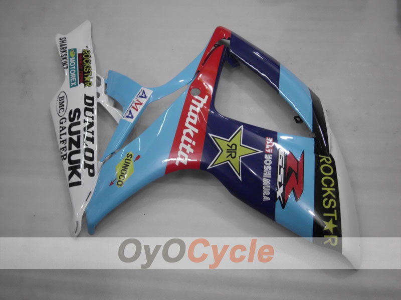 Kit de carenado de inyección para GSX R600 06-07 - Azul, Negro - DUNLOP #OYO87901466
