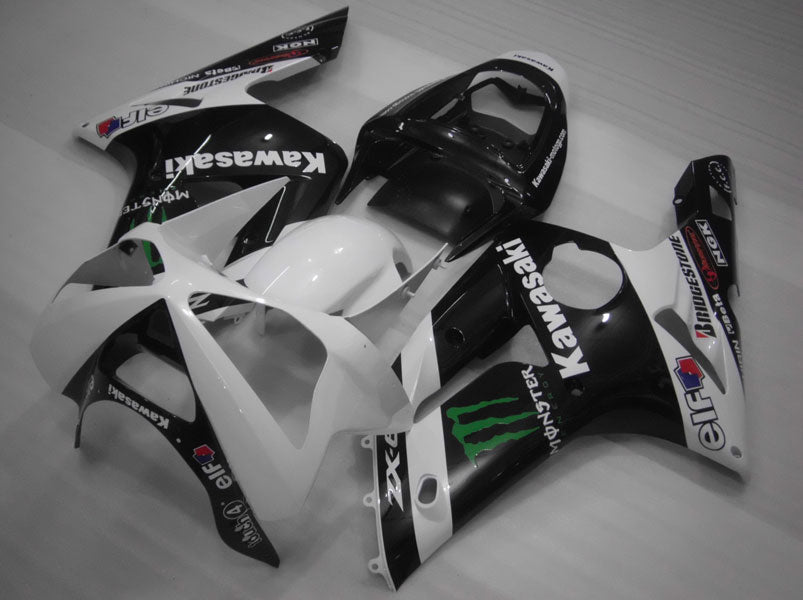 Carenado de inyección para NINJA ZX-6R 03-04 - Blanco, Negro - Monster #OYO87901810 Imagen secundaria del producto